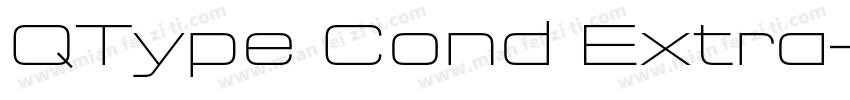 QType Cond Extra字体转换